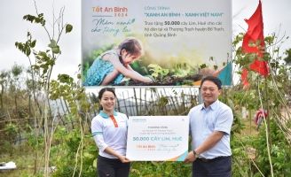 ABBANK thành công gây quỹ trao tặng 50.000 cây giống gỗ lớn Lim, Huê tại Quảng Bình