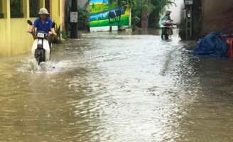 Bắc Giang: Mưa lớn gây ngập úng cục bộ tại một số thôn ở xã Đông Lỗ