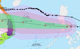 Bão Molave vào Biển Đông sáng nay, mạnh cấp 12