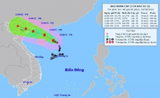 Bão số 2 đổ bộ từ Quảng Ninh đến Nam Định