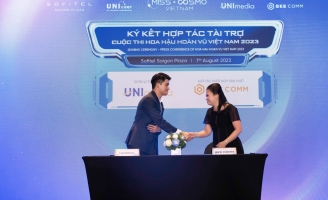 Bee Comm ký kết hợp tác chiến lược với Unimedia phối hợp sản xuất Hoa hậu Hoàn vũ Việt Nam 2023