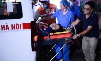 Cháy chung cư mini ở Hà Nội