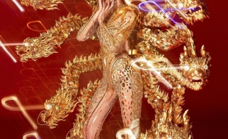 Chiêm ngưỡng cận cảnh trang phục dân tộc của Hoàng Thùy tại Miss Universe 2019