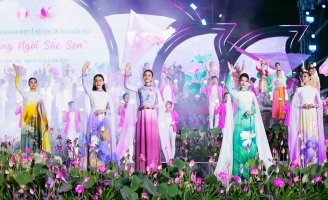 Dàn Hoa, Á hậu Hoàn vũ Khai mạc Lễ hội Sen Đồng Tháp lần thứ II năm 2024 đầy sắc màu