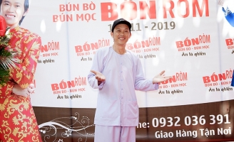 Danh hài Hoài Linh khai trương thêm quán bún mọc tại Bình Chánh