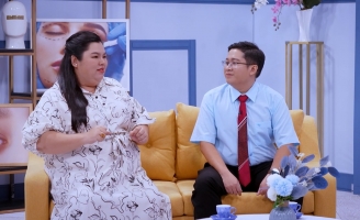 Diễn viên Tuyền Mập nhờ bác sĩ tư vấn phẫu thuật cắt mí mắt