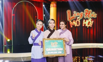  “Gia đình nhỏ” của đội Tươi giành giải nhất tuần Làng hài mở hội 