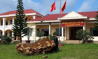 Giao tảng đá bị 'bắt giữ' để trưng bày