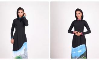 H’ Ăng Niê sâu thẳm giữa đại ngàn trong “Bức tranh Tây nguyên” của NTK Việt Hùng