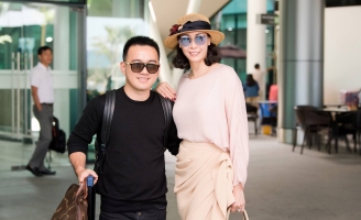 Hà Kiều Anh sánh vai NTK Lê Thanh Hoà chấm thi tại Quy Nhơn