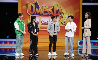 Hạnh Nguyên tháo giày cao gót chạy đua, khiến MC Đại Nghĩa nể phục