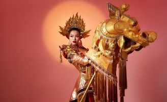 Hé lộ trang phục dân tộc của Đoàn Thu Thủy tại Miss Global 2023