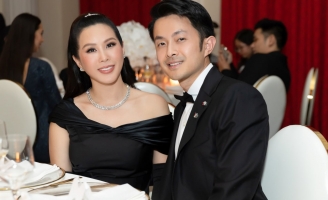 Hoa hậu Thu Hoài lần đầu xuất hiện cùng chồng hậu đăng ký kết hôn tại Mỹ  