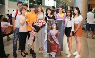 Hoa hậu Võ Nhật Phượng xinh đẹp trở về từ Hàn Quốc
