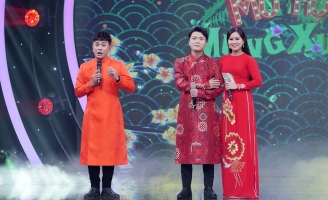 Hòa Hiệp diện áo dài, nô nức “rước dâu” trong Làng Hài Mở Hội Mừng Xuân