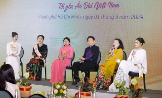 Lễ hội Áo dài thành phố Hồ Chí Minh lần thứ 10 năm 2024 Ngọc Châu trở thành đại sứ