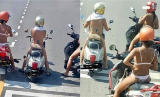 Mặc đồ lót ra đường còn thản nhiên diễu phố, 3 cô gái khiến dân tình vô cùng phẫn nộ