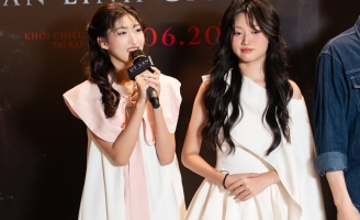 Mai Cát Vi – Mai Mỹ Ngân hội ngộ trên thảm đỏ “Út Lan: Oán linh giữ của”