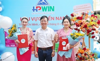 Nghệ sĩ Cao Mỹ Kim và CEO Lê Phạm giữ vai trò Giám đốc thương hiệu Sơn HPWin khu vực miền Nam