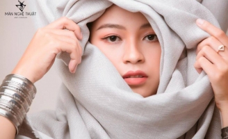 Ngọc Trang- ĐSAD Hutech lộng lẫy làm mẫu ảnh cho Màn Nghệ thuật