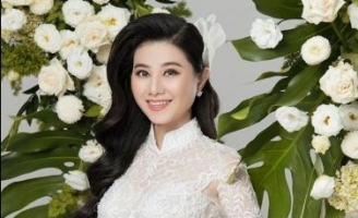 NSƯT Quế Trân hóa cô dâu với áo dài cưới Minh Châu