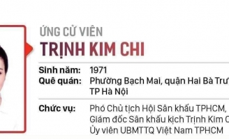 NSƯT Trịnh Kim Chi ứng cử đại biểu HĐND TPHCM