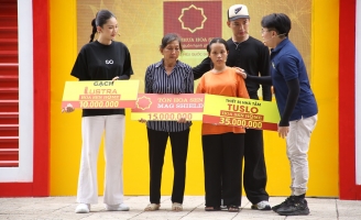 Rapper Wean, Hoa hậu Phương Linh và MC Đại Nghĩa rơi nước mắt trước bé Xuân Mai trong 