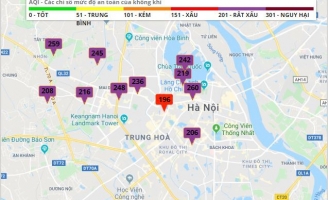 Sáng 13/12, AirVisual xếp Hà Nội ô nhiễm thứ 2 thế giới