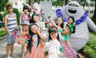 Sao nhí Việt bấn loạn với dàn quái vật của 'Khách sạn huyền bí'