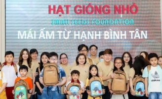 Sỹ Luân đồng hành với Quỹ từ thiện Hạt giống nhỏ giúp trẻ mồ côi 