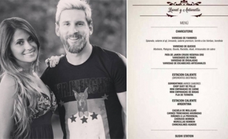 Thực đơn phục vụ đám cưới Messi