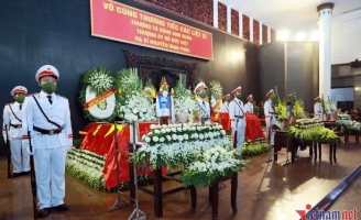 Tiễn biệt 3 cảnh sát hy sinh khi chữa cháy