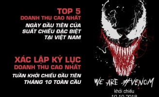 Venom lập kỷ lục doanh thu tuần khởi chiếu đầu tiên 