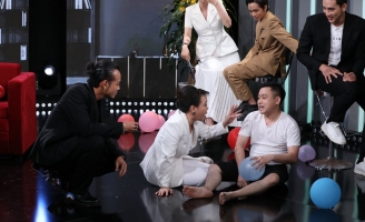 Việt Hương, Nam Em cười hả hê khi Hữu Tín gặp sự cố rách quần trên sân khấu