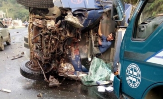 Xe tải gây tai nạn liên hoàn ở dốc Cun, một người tử vong